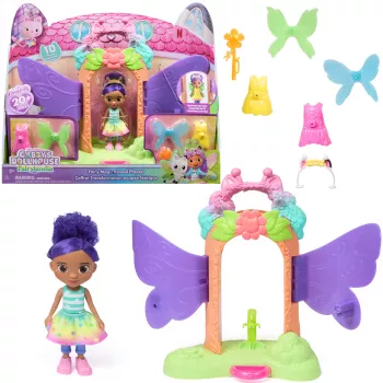 Gabby's Dollhouse Fairylandia, Fairy Magic Reveal Spielset mit Verwandlungsfunktion und Puppenhaus-Zubehör, Kinderspielzeug für Mädchen & Jungen ab 3 Jahren