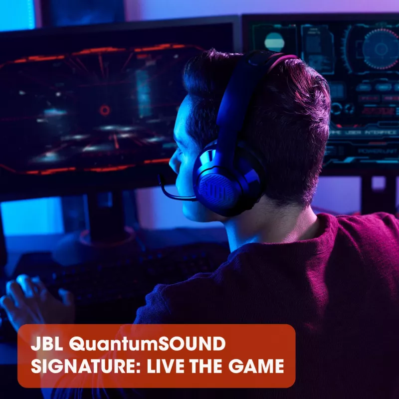 JBL Quantum 350 Schwarz, Kabellos, Gaming, 20 - 20000 Hz, 247 g, Kopfhörer, Schwarz