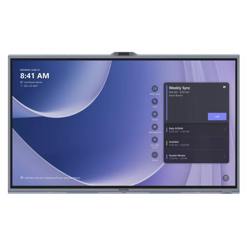 MAXHUB XBoard V7 Serie V655T 65 Zoll Microsoft Teams Rooms interaktives Touch-Display