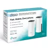 TP-Link AC1200 Ganzhaus-Mesh-WLAN-System, 2er-Pack, Weiß, Intern, Mesh-System, Strom, Status, Dualband (2,4 GHz / 5 GHz), Wi-Fi 5 (802.11ac)