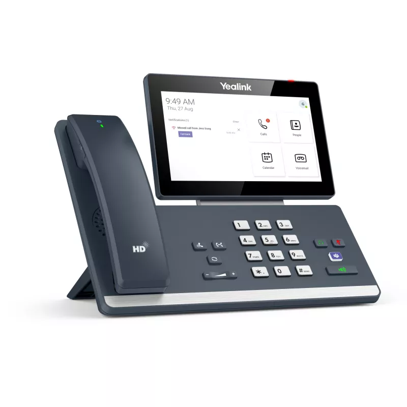 Yealink MP58-WH Microsoft Teams Edition, IP-Telefon, Grau, Kabelloses Mobilteil, Schreibtisch, Android, Microsoft Teams