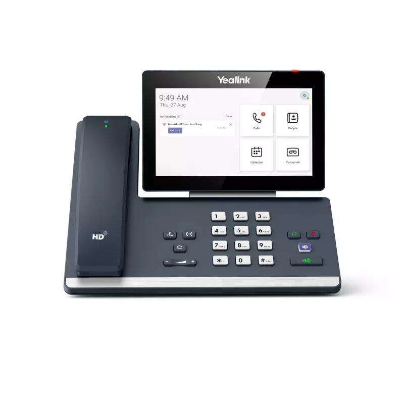 Yealink MP58-WH Microsoft Teams Edition, IP-Telefon, Grau, Kabelloses Mobilteil, Schreibtisch, Android, Microsoft Teams