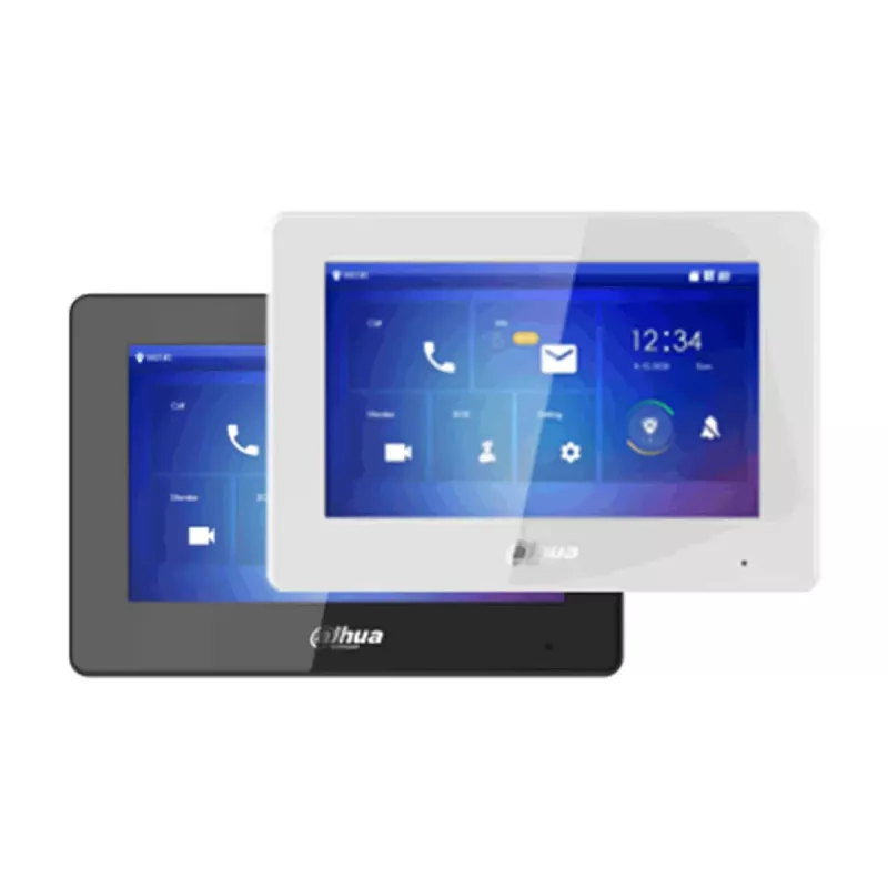 Display Dahua VTH5422HB — Innenmonitor-Display, 12V DC, 6 W typisch, Ethernet 10/100 Mbit/s, schwarz