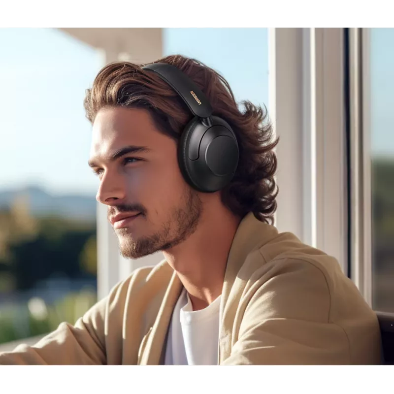 Ugreen HiTune Max5 Headset Kabelgebunden & Kabellos Head-band Anrufe/Musik Bluetooth Schwarz