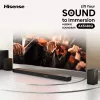 Soundbar Hisense AX5140Q 5.1.4 Dolby Atmos, 600 W RMS, kabelloser Subwoofer 280 W, schwarz