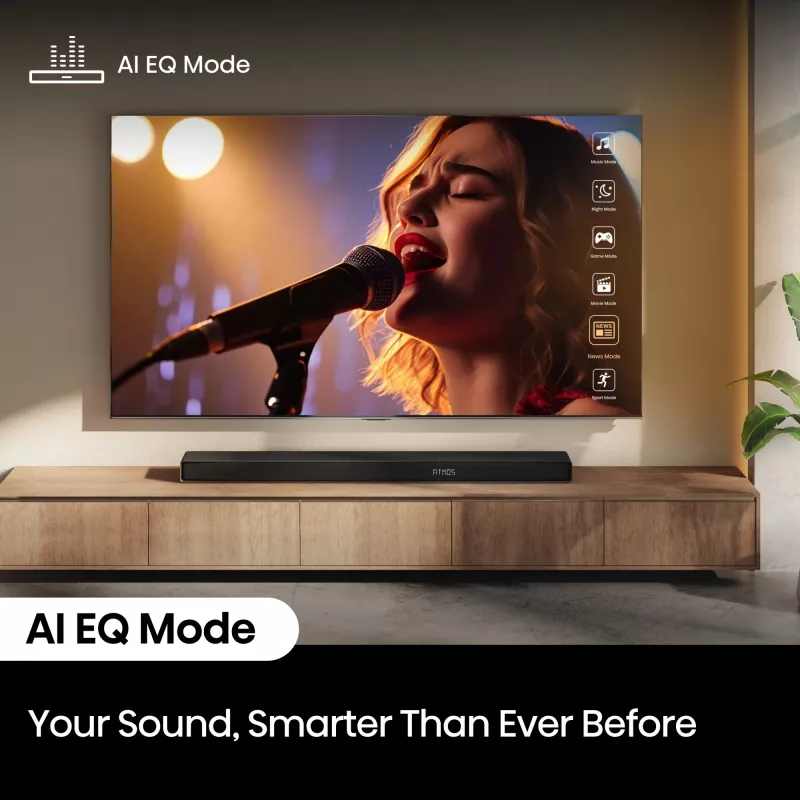 Soundbar Hisense AX5140Q 5.1.4 Dolby Atmos, 600 W RMS, kabelloser Subwoofer 280 W, schwarz