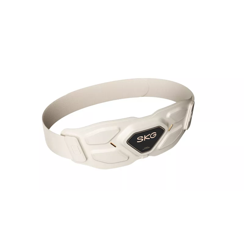 Taillenmassagegerät SKG W9-Pro — batteriebetrieben 10 W, Vibrations- und Kombi-Massage, integrierter Akku, weiß