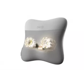 SKG VS500 Massagekissen – Knetmassage, batteriebetrieben 10 W, integrierter Akku, Grau