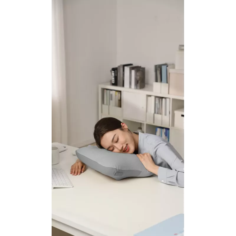 SKG VS500 Massagekissen – Knetmassage, batteriebetrieben 10 W, integrierter Akku, Grau