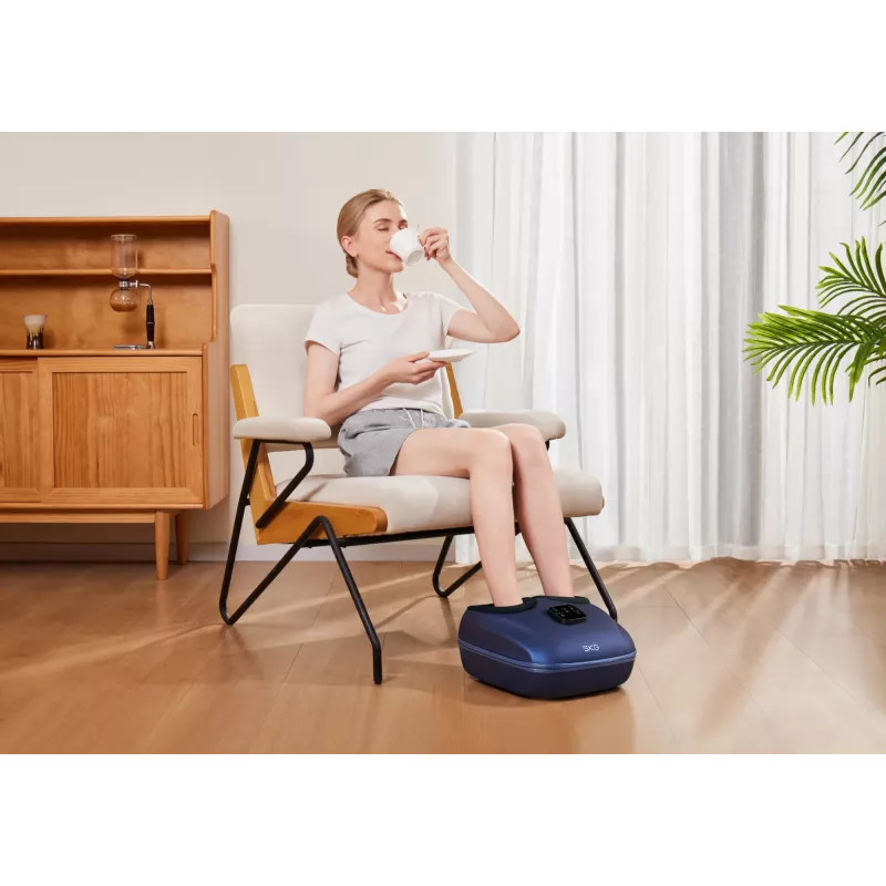 SKG YS100 – Grau, Knetmassage, Fuß, Grau, Kunststoff, Tasten, 12 Köpfe