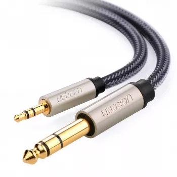 Audiokabel Ugreen 10628 2m 6,35mm auf 3,5mm Stecker Schwarz
