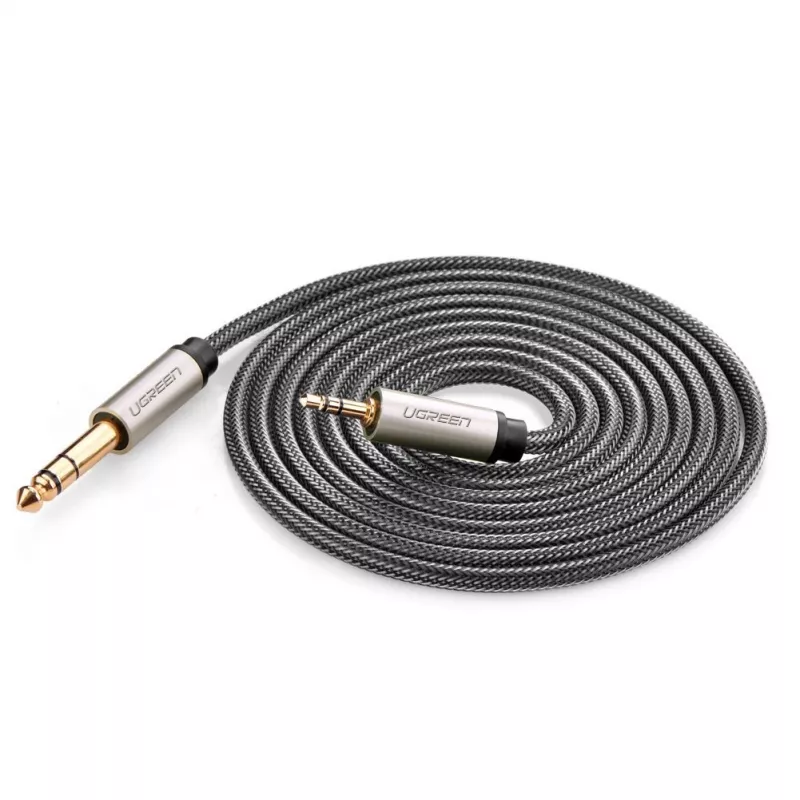 Audiokabel Ugreen 10628 2m 6,35mm auf 3,5mm Stecker Schwarz