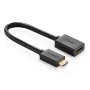 HDMI-Kabel Ugreen 20137 Mini-HDMI Stecker auf HDMI Buchse Schwarz Gold