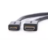 HDMI-Kabel Ugreen 20137 Mini-HDMI Stecker auf HDMI Buchse Schwarz Gold