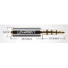 Ugreen Adapter 2,5 mm (Buchse) auf 3,5 mm (Stecker) Micro-Klinke auf Mini-Klinke Adapter schwarz (20502)