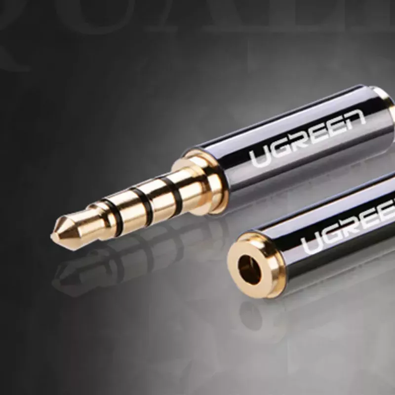Ugreen Adapter 2,5 mm (Buchse) auf 3,5 mm (Stecker) Micro-Klinke auf Mini-Klinke Adapter schwarz (20502)