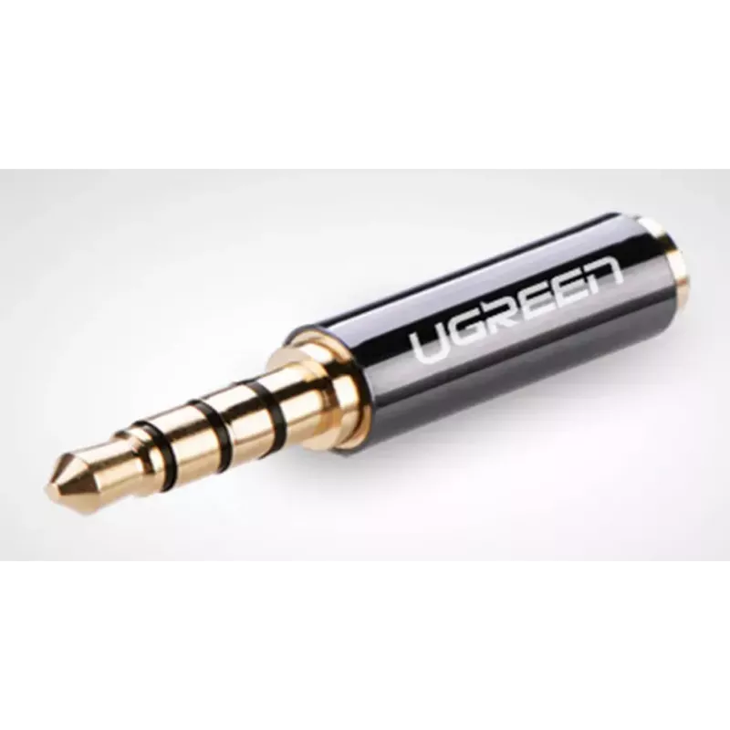 Ugreen Adapter 2,5 mm (Buchse) auf 3,5 mm (Stecker) Micro-Klinke auf Mini-Klinke Adapter schwarz (20502)