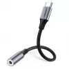Mobiltelefonkabel Ugreen 30632 USB-C auf 3,5 mm Schwarz