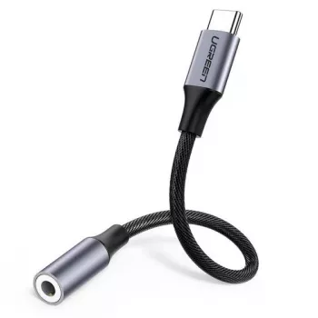 Mobiltelefonkabel Ugreen 30632 USB-C auf 3,5 mm Schwarz