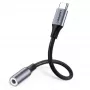 Mobiltelefonkabel Ugreen 30632 USB-C auf 3,5 mm Schwarz