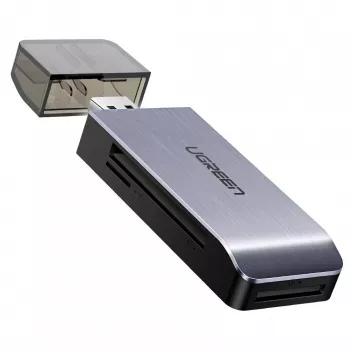 Kartenleser UGREEN 50541 USB 3.2 Gen 1 (3.1 Gen 1) — CF, SD, MicroSD, Memory Stick, Stahl, 5000 Mbit/s