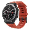 Amazfit T-Rex 3 Lava 3,81 cm (1,5 Zoll) AMOLED 48,5 mm Digital 480 x 480 Pixel Touchscreen Schwarz, Edelstahl GPS (Satellit)