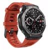 Amazfit T-Rex 3 Lava 3,81 cm (1,5 Zoll) AMOLED 48,5 mm Digital 480 x 480 Pixel Touchscreen Schwarz, Edelstahl GPS (Satellit)