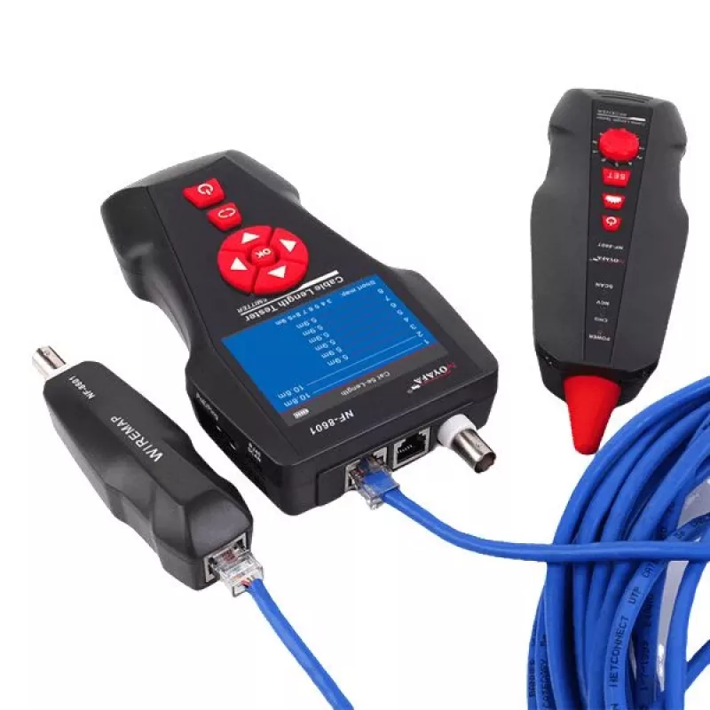 Kabeltester LYNX CS TLCD88 — LCD-Tester für Cat3/Cat5E/Cat6 und PoE-Erkennung