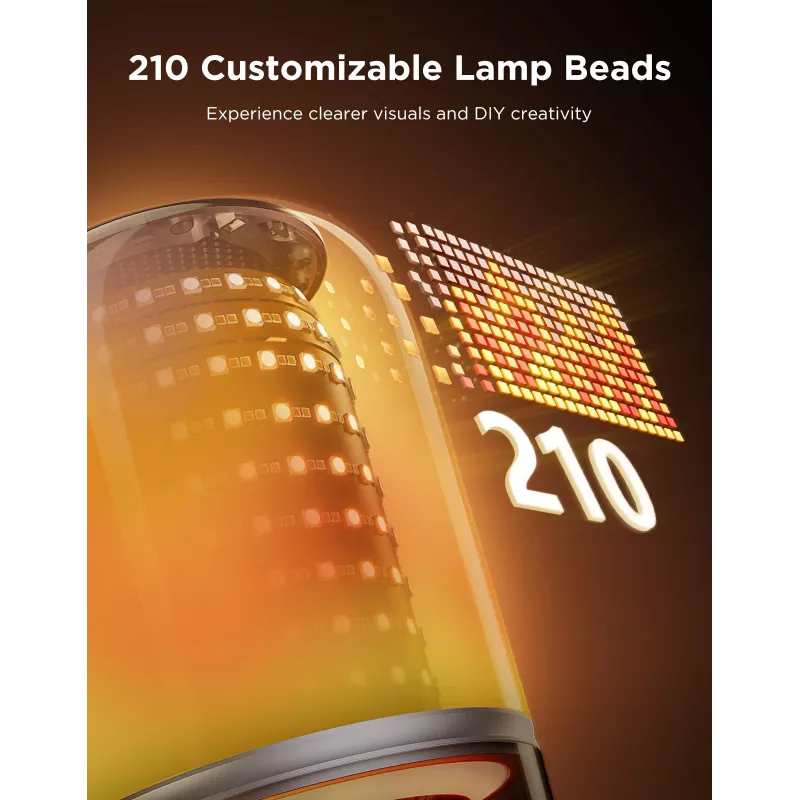 Tischlampe Govee H6020 Table Lamp 2 Pro Sound by JBL — RGBIC + Warmweiß, 600 lm, Wi‑Fi & Bluetooth, 5200 mAh