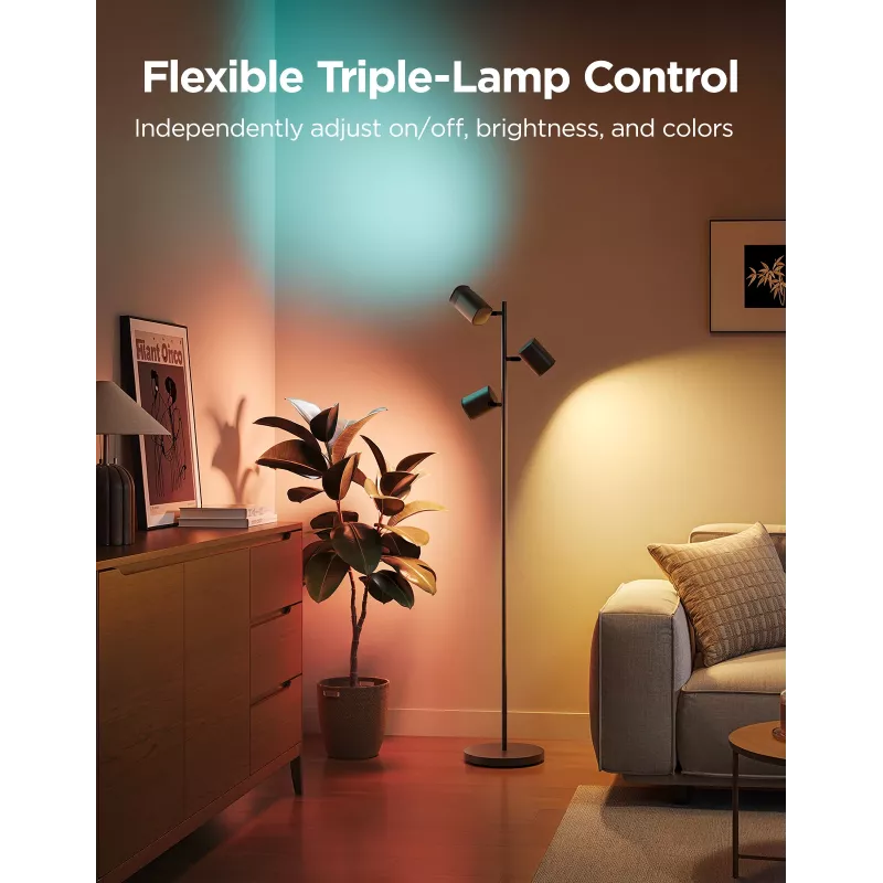 Govee Tree Floor Lamp Smarte Standleuchte WLAN/Bluetooth 72 W