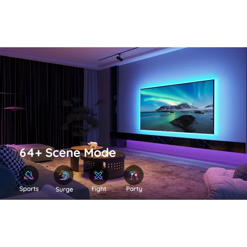 Govee H6178 RGB LED-Hintergrundbeleuchtungsstreifen für 46–60 Zoll Fernseher, Modell H61780A1