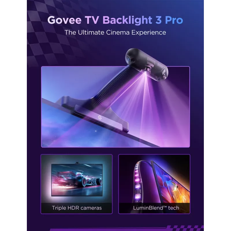 Govee TV Backlight 3 Pro LED-Streifen, 75-85 Zoll, WLAN/Bluetooth (R2A81C11)