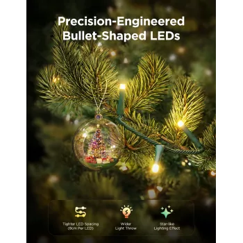 LED-Weihnachtslichterkette Govee 20 m, dekorative Beleuchtung für Innen und Außen
