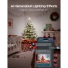 LED-Weihnachtslichterkette Govee 20 m, dekorative Beleuchtung für Innen und Außen