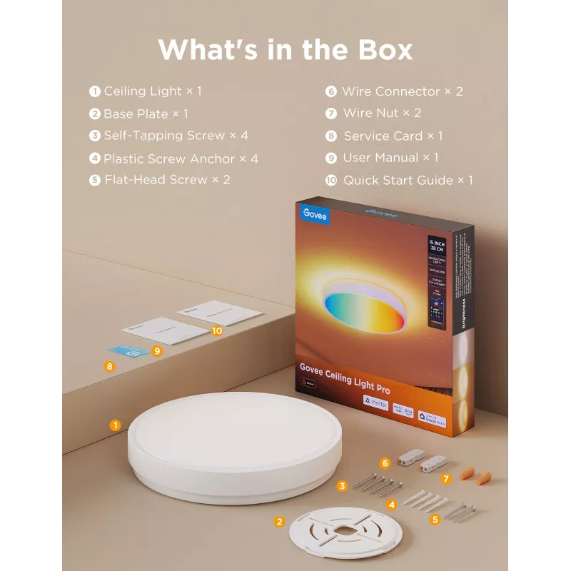Govee H60A6 Intelligente Bodenbeleuchtung WLAN/Bluetooth 72 W