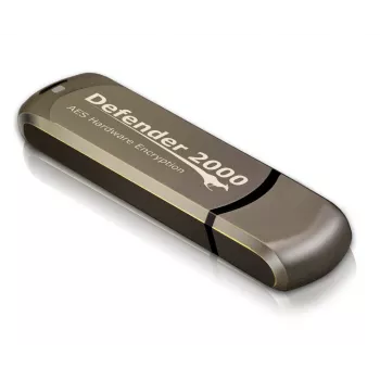 iStorage Kanguru Defender 2000 FIPS 140-2 zertifiziert, 32 GB USB-Flash-Laufwerk USB-Typ-A 2.0 Braun
