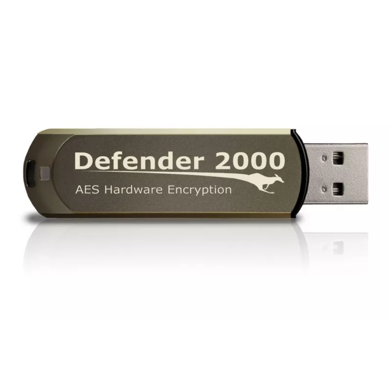 iStorage Kanguru Defender 2000 FIPS 140-2 zertifiziert, 32 GB USB-Flash-Laufwerk USB-Typ-A 2.0 Braun