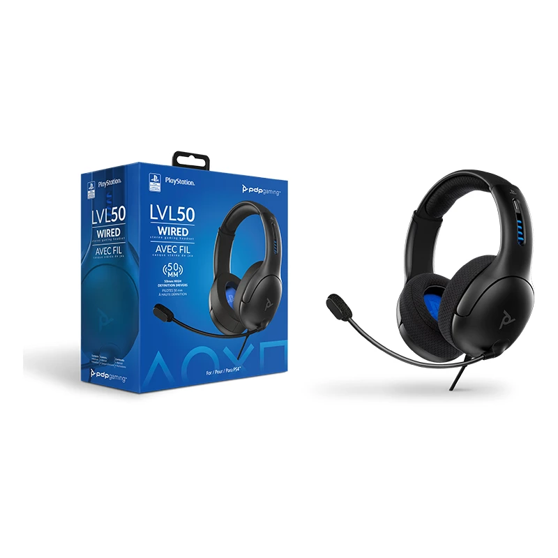 PDP LVL50 Headset Kabelgebunden Kopfband Gaming Schwarz, Grau