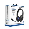 PDP LVL50 Wired Headset PS4 weiß - 50-mm-Treiber, kabelgebunden, Kabelgebunden, Gaming, Headset, Schwarz