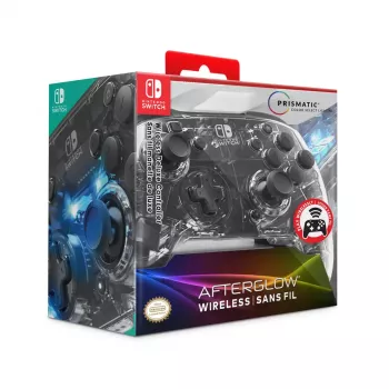 PDP Afterglow Schwarz, Transparent Gamepad Analog / Digital Nintendo Switch, Nintendo Switch Lite, Nintendo Switch OLED