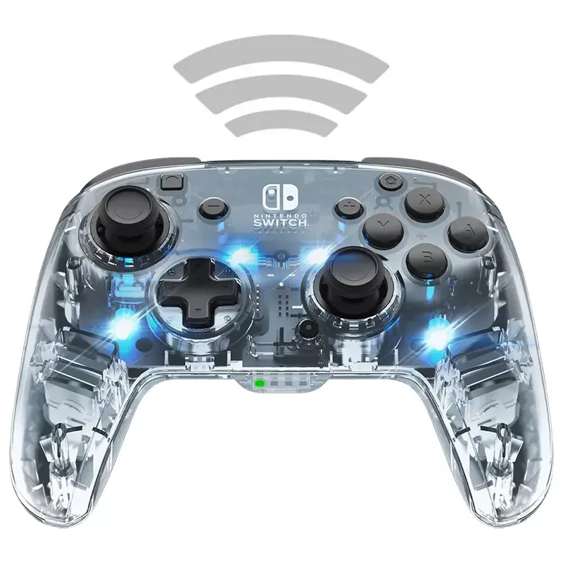 PDP Afterglow Schwarz, Transparent Gamepad Analog / Digital Nintendo Switch, Nintendo Switch Lite, Nintendo Switch OLED