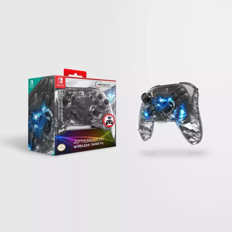 PDP Afterglow Schwarz, Transparent Gamepad Analog / Digital Nintendo Switch, Nintendo Switch Lite, Nintendo Switch OLED