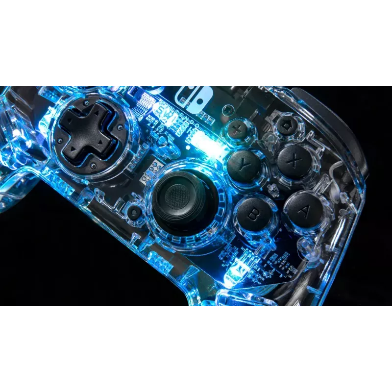 PDP Afterglow Schwarz, Transparent Gamepad Analog / Digital Nintendo Switch, Nintendo Switch Lite, Nintendo Switch OLED