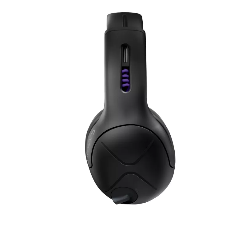 Headset VICTRIX Gambit Wireless — kabelgebunden & kabellos, 20–20000 Hz, 2 m Kabel, 301 g, schwarz/lila