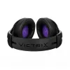 Headset VICTRIX Gambit Wireless — kabelgebunden & kabellos, 20–20000 Hz, 2 m Kabel, 301 g, schwarz/lila