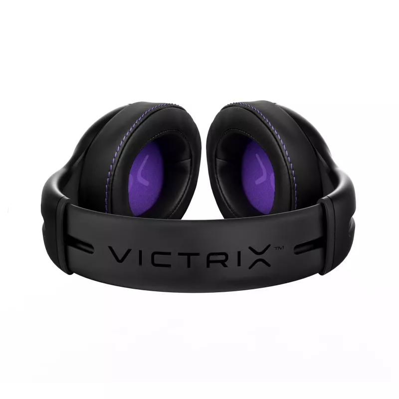 Headset VICTRIX Gambit Wireless — kabelgebunden & kabellos, 20–20000 Hz, 2 m Kabel, 301 g, schwarz/lila