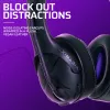Headset VICTRIX Gambit Wireless — kabelgebunden & kabellos, 20–20000 Hz, 2 m Kabel, 301 g, schwarz/lila