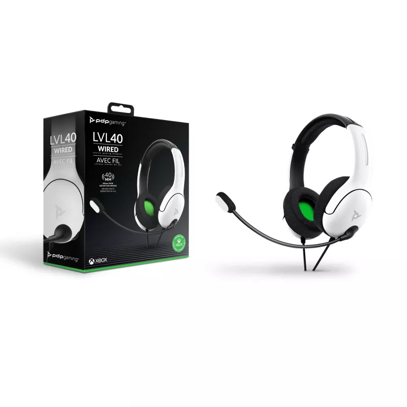 PDP LVL40 Headset Kabelgebunden Kopfband Gaming Weiß
