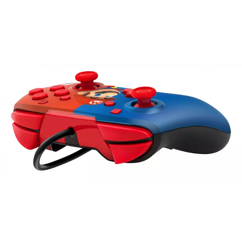 PDP Faceoff Deluxe+ Audio Kabelgebundener Controller, Power Pose Mario (Nintendo Switch)