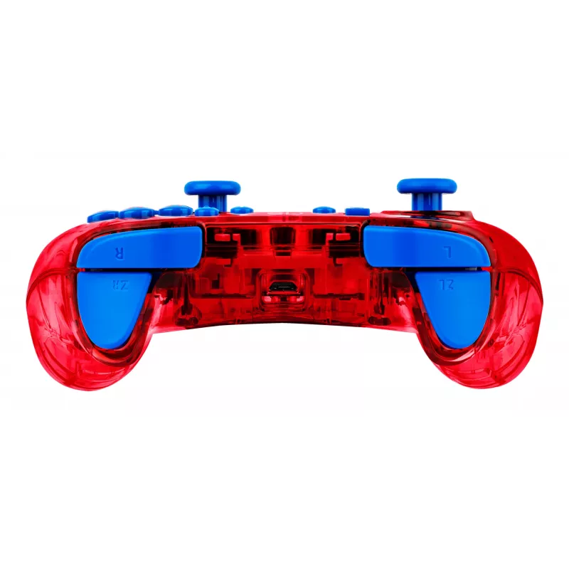 PDP Rock Candy: Mario Punch Rot, Transluzentes USB-Gamepad Analog/Digital Nintendo Switch, Nintendo Switch Lite, Nintendo Switch OLED